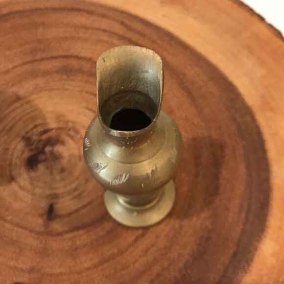 Antique Greece mini urn with brass pitcher & pin - Picture 4 of 4